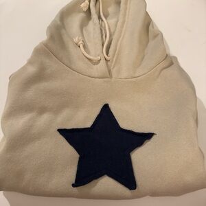 Tilly's Cream Hoodie with Black Star
